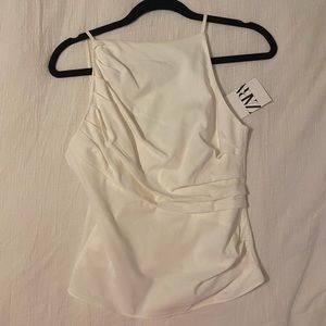 Zara white top
